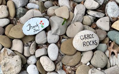 Painted Rocks at the Grand River Regional Cancer Centre, Kitchener