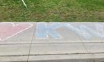 I Heart KW Sidewalk Chalk Drawing