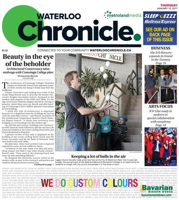 Waterloo Chronicle, 12 Jan 2017