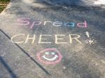 Spread Cheer Sidewalk Drawing at Moses Springer Park, Waterloo
