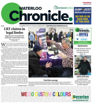 Waterloo Chronicle, 9 Mar 2017