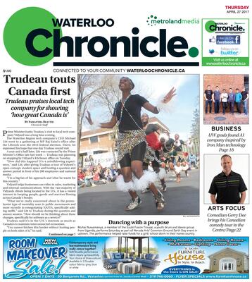 Waterloo Chronicle, 27 Apr 2017