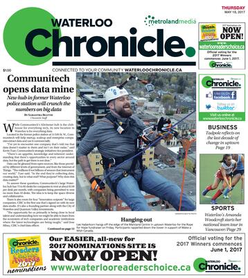 Waterloo Chronicle, 18 May 2017