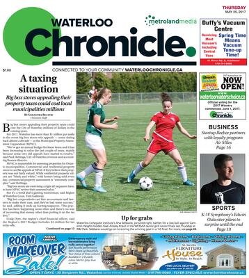 Waterloo Chronicle, 25 May 2017