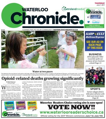 Waterloo Chronicle, 1 Jun 2017