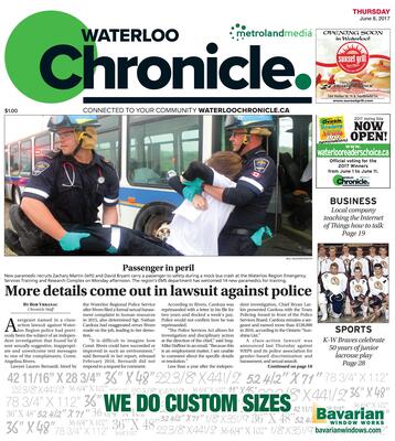 Waterloo Chronicle, 8 Jun 2017