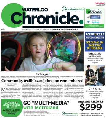 Waterloo Chronicle, 13 Jul 2017