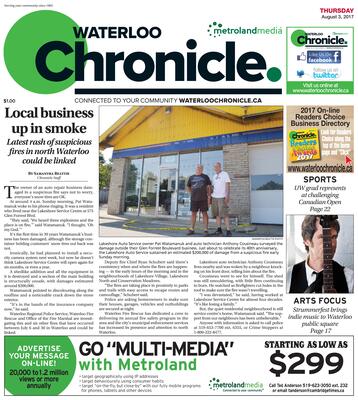 Waterloo Chronicle, 3 Aug 2017