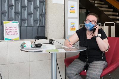 Answering Curbside Calls at Waterloo Public Library, Waterloo