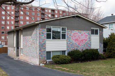 Chalk Heart on Apartment Building, Waterloo