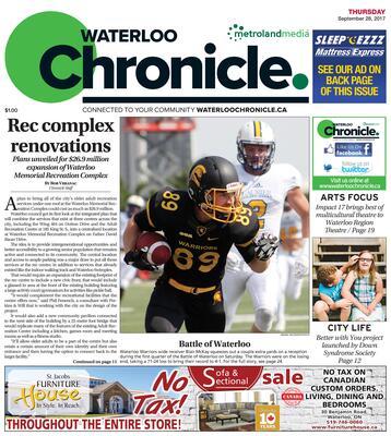 Waterloo Chronicle, 28 Sep 2017