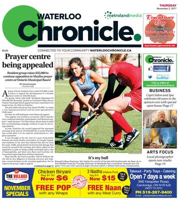 Waterloo Chronicle, 2 Nov 2017