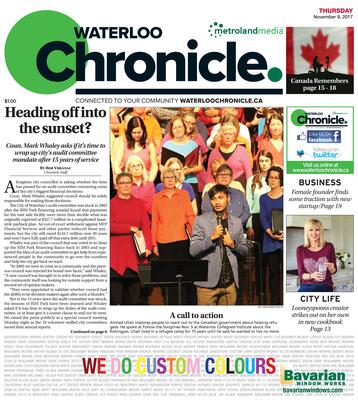 Waterloo Chronicle, 9 Nov 2017