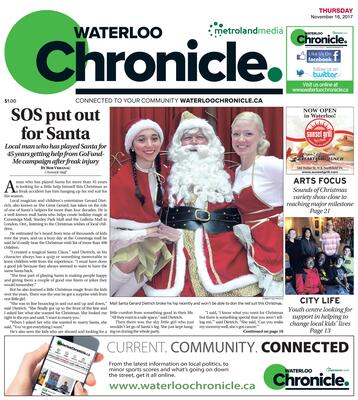 Waterloo Chronicle, 16 Nov 2017