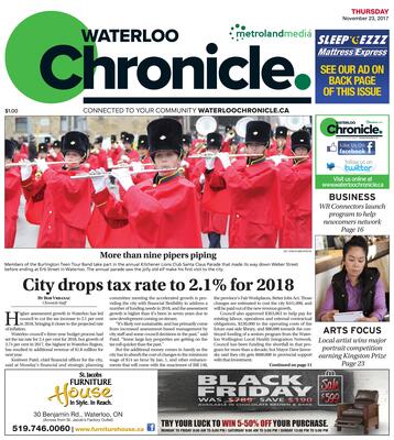 Waterloo Chronicle, 23 Nov 2017