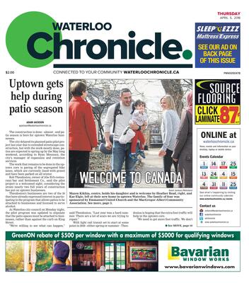 Waterloo Chronicle, 5 Apr 2018