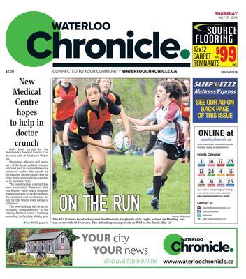 Waterloo Chronicle, 17 May 2018