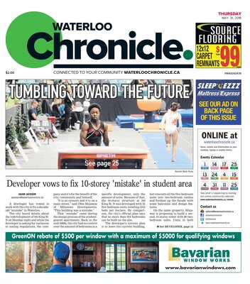 Waterloo Chronicle, 31 May 2018