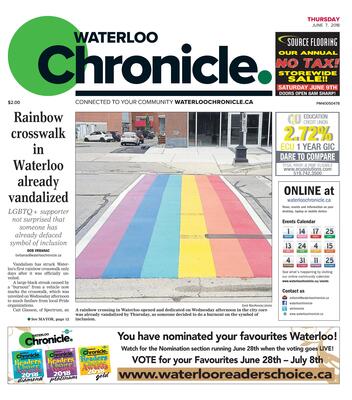 Waterloo Chronicle, 7 Jun 2018