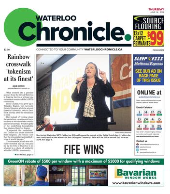 Waterloo Chronicle, 14 Jun 2018