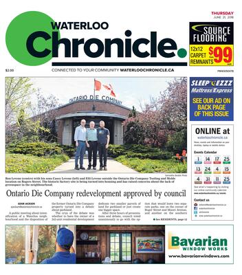 Waterloo Chronicle, 21 Jun 2018