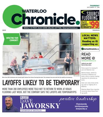 Waterloo Chronicle, 13 Sep 2018