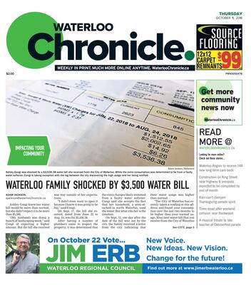 Waterloo Chronicle, 11 Oct 2018