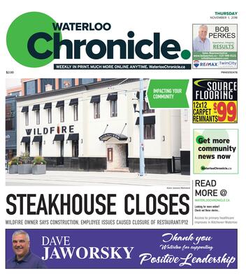 Waterloo Chronicle, 1 Nov 2018