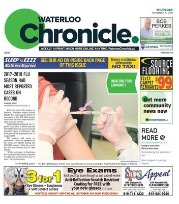 Waterloo Chronicle, 8 Nov 2018