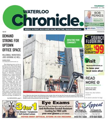 Waterloo Chronicle, 29 Nov 2018