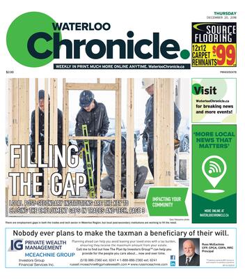 Waterloo Chronicle, 20 Dec 2018