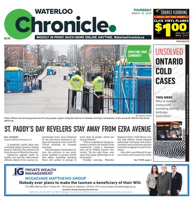 Waterloo Chronicle, 19 Mar 2020