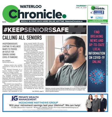 Waterloo Chronicle, 30 Apr 2020