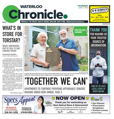 Waterloo Chronicle, 4 Jun 2020