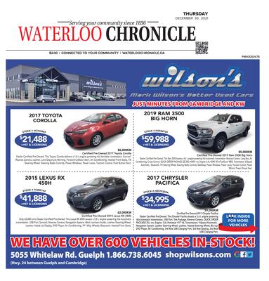 Waterloo Chronicle, 30 Dec 2021