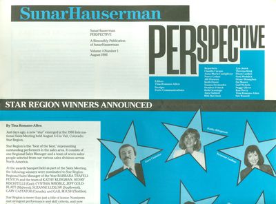 SunarHauserman Perspective Newsletter August 1986