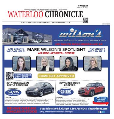 Waterloo Chronicle, 31 Mar 2022