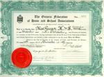 MacGregor Home and School Association Certificate