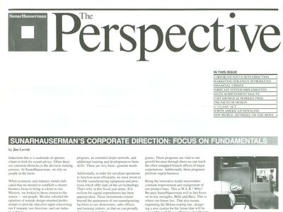 SunarHauserman Perspective Newsletter August/September 1987