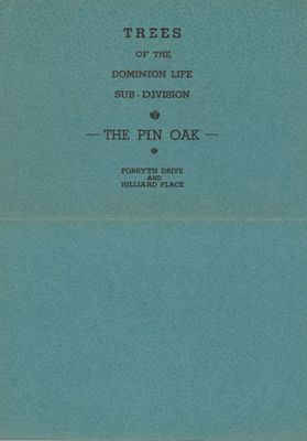 Trees of the Dominion Life Sub-Division - Brochure