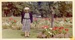 Woman standing in Waterloo Park, 1950's