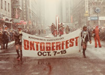 K-W Caribbean Canadian Cultural Association - Oktoberfest Parade Banner at the Kitchener Waterloo Oktoberfest Thanksgiving Day Parade