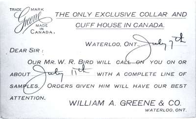 William A. Greene Company Limited, Waterloo, Ontario