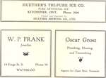 Huether Ice Company; W.P. Frank; Oscar Grosz