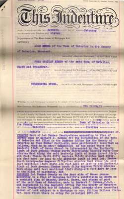 Mortgage between Adam and Wilhelmina Engel and Ford S. Kumpf, February 7, 1911