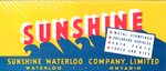 Sunshine Waterloo Advertising card, ca. 1930s
