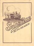 Sunshine Auto Header Brochure, Australia, ca. 1920s