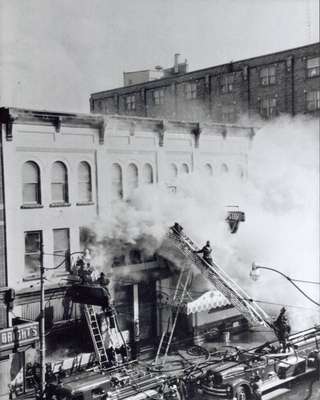 Windsor Hotel Fire, Kitchener, Ontario, 1956