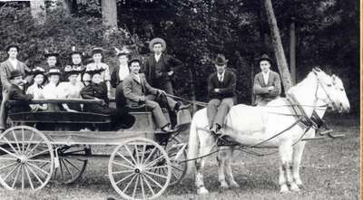 Men and Women on Wagon