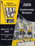 Waterloo Junior 'B' Hockey Club 50th Anniversary Reunion Programme 1984